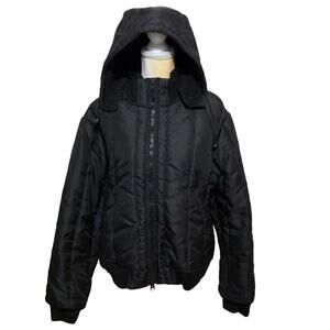 Censured Black Puffer Jacket Women XL